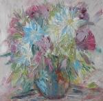 Modré květy ve váze / Blue Flowers in Vase